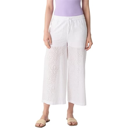 Comma Pants 7/8 White Größe: 40 | Ausgestellte Hosen Outlet | Damen | Weiß