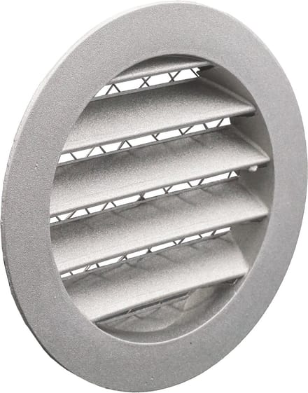 Weha Schoepenrooster inbouw, aansluitdiameter Ø100mm, aluminium