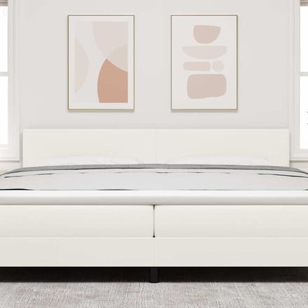 vidaXL - Hoofdbord - Crème - 200 - cm - Corduroy - stof