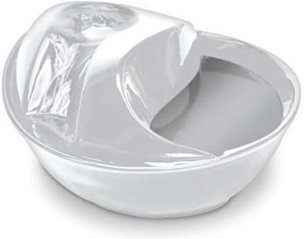 DD Drinkfontein Kat Keramiek - Waterfontein Kat - Kattenfontein - 34x28x14cm - Wit