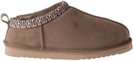 Warmbat Kynuna Suede Tape Dames Sloffen - Mud