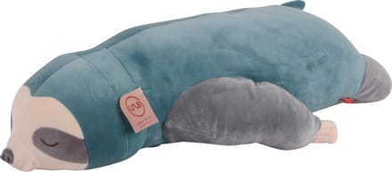 UNUS® Luiaard knuffelkussen lichaamskussen 75cm turkoois