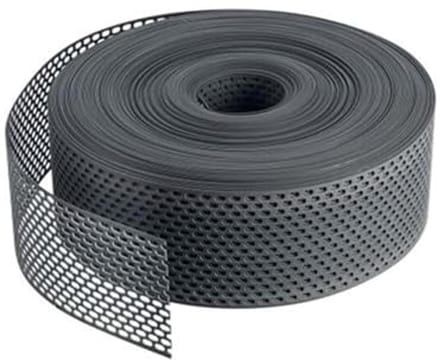 Dakrandrooster PVC 60m met ovale perforatie voor optimale ventilatie