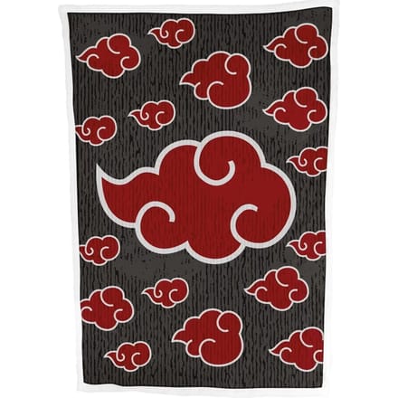 Sherpa-deken voor kinderen Homadict Naruto Akatsuki Cloud