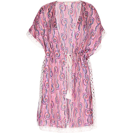 IZIA Kimono Dames Roze Veelkleurig