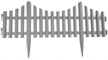 PlasticForte Flexibele borderrand/hekje - 60 cm - grijs - kunststof