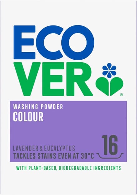 Ecover Waspoeder Kleur 16 Wasbeurten 1,2 kilo
