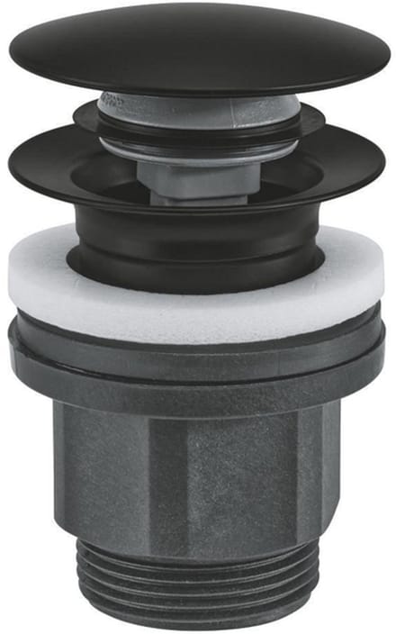 GROHE Waste Set - Ã˜63mm - push open - matte black
