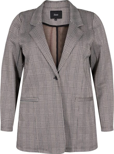 ZIZZI MADDISON, L/S, BLAZER Dames Blazer - Brown - Maat 42
