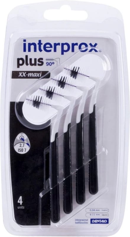 Interprox Plus XX-Maxi - 6-11 mm - Zwart - 3 x 4 stuks - Voordeelpakket