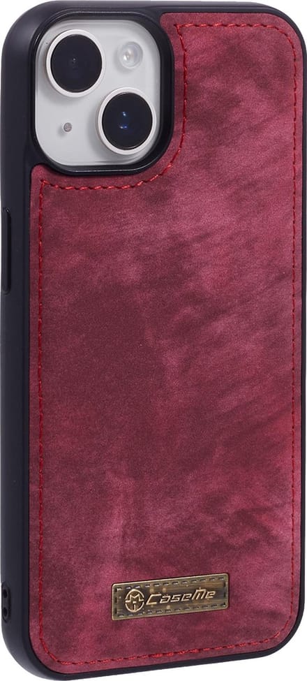 Caseme Geschikt voor iPhone 14 hoesje - Backcover - Rood