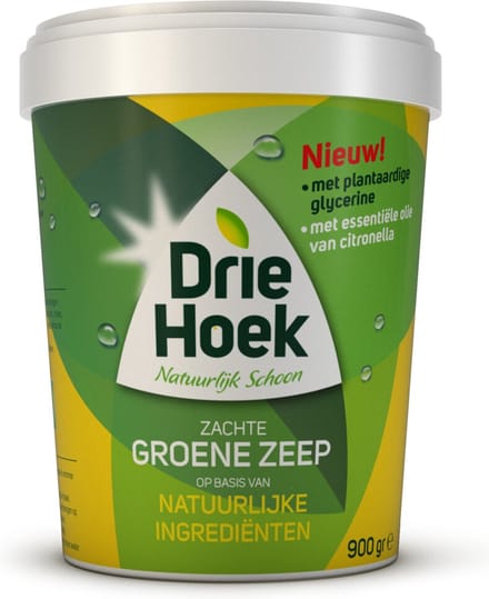 Driehoek Zachte Groene Zeep - 3 x 900 gram