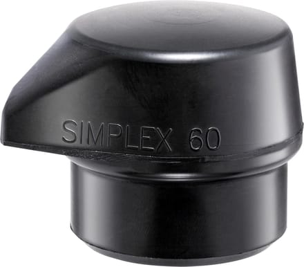 Halder SIMPLEX Impact Insert Rubber Samenstelling, Zwart, 80S