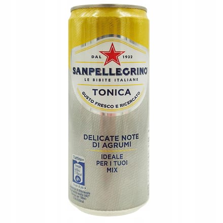 Boisson gazeuse tonique aux agrumes canette 330ml - san pellegrino