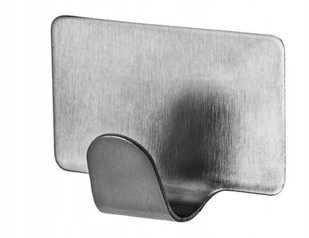 Bisk Trendy - Zelfklevende Haken - RVS - Zilver