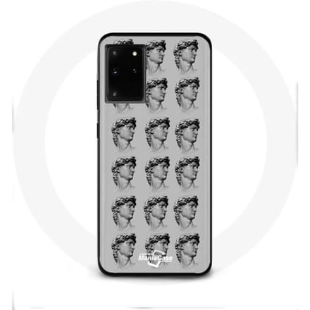 Hoesje voor Samsung Galaxy S11 Plus Standbeeld grijze achtergrond