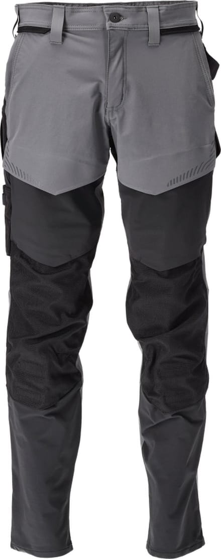 Mascot Customized Broek met kniezakken 22379-311 - steengrijs/zwart - C47 - 76