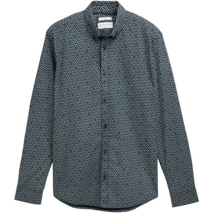 Tom Tailor - Lange mouw overhemd - Mannen - L - Blauw - Katoen - 1047318