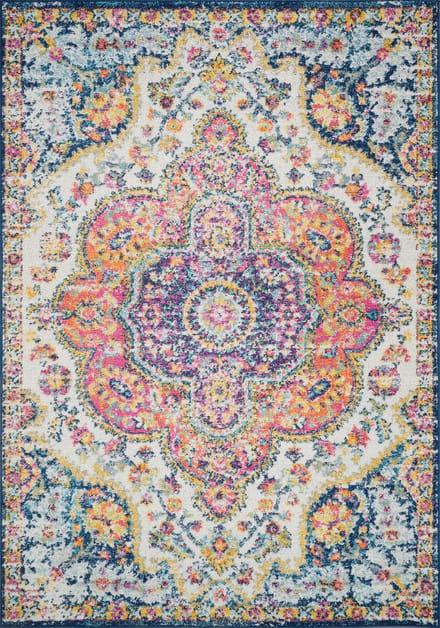 SURYA Julia vloerkleed vintage oosters roze
