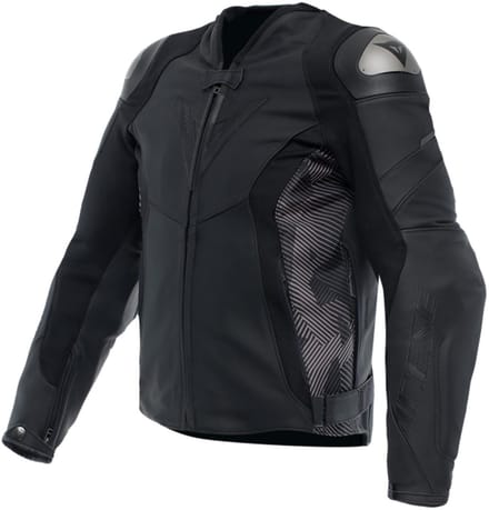 Dainese Avro Leren 5 Jas Zwart Antraciet - Jas