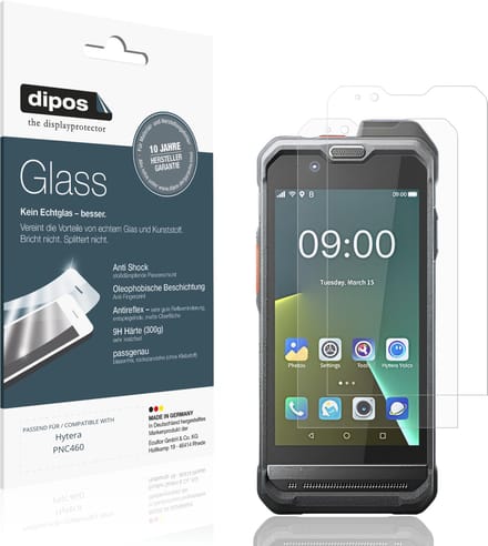 dipos – 2x Matte Pantserfolie geschikt voor Hytera PNC460 | 9H Screenprotector