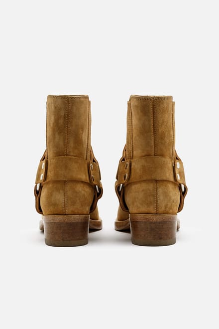 RE/DONE Cavalry Boot Caramel Suede Größe: 35 | Stiefel Outlet | Damen | Braun