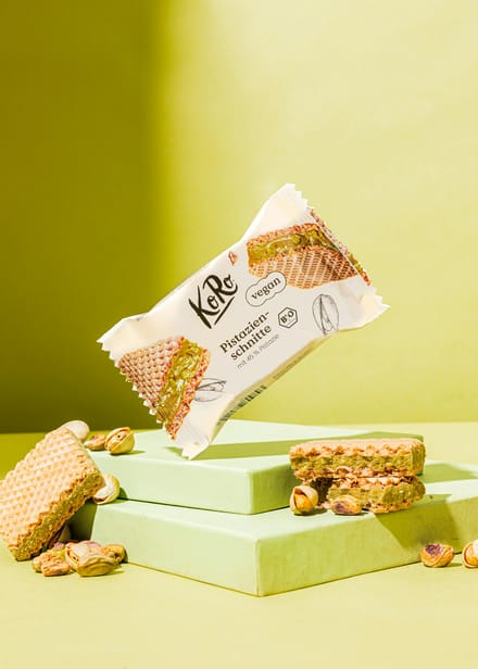 Bio pistachewafel met 45% pistache 22 g