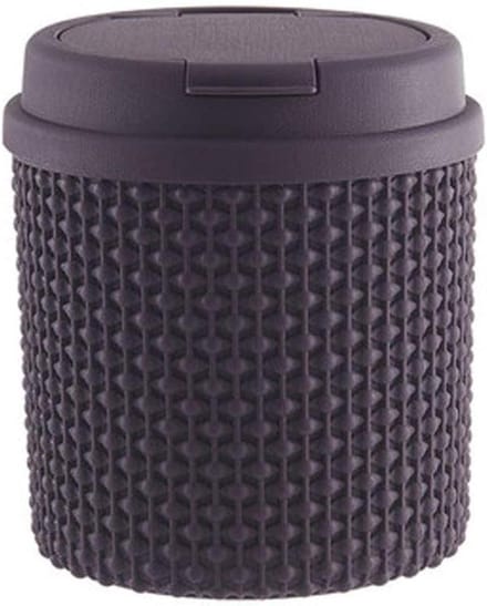Kleine Prullenbak - Mini Afvalbak - Kamer Opruimen - Gewogen Schommelklep - Minder dan 4L - Paars