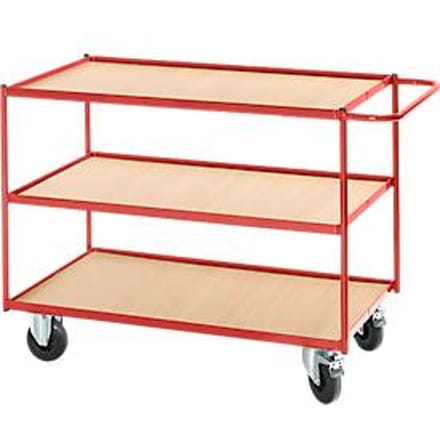Etagewagen met 3 etages, 990 x 590 mm