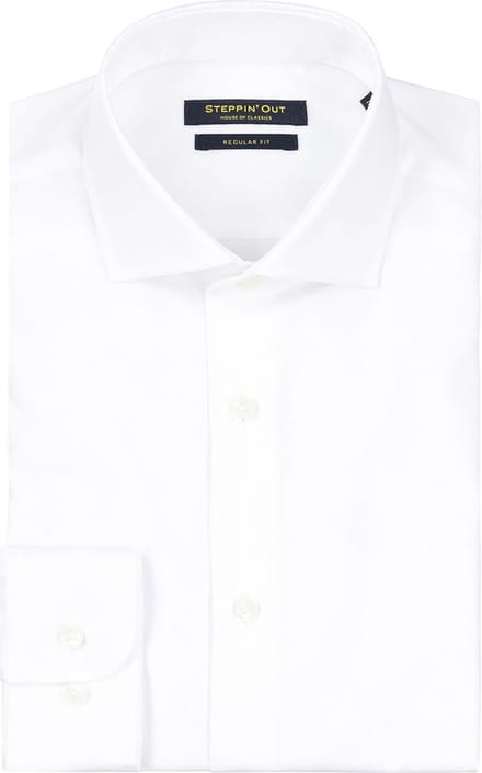Steppin' Out Overhemd Twill Wit - Maat XXL - Heren