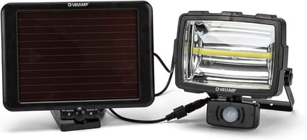 Zeer heldere Led Buitenlamp met Bewegingsmelder en Zonnepaneel, Oplaadbaar