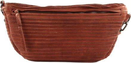 FREDsBRUDER Leren Gordeltas Riffel Beltbag Rustic Orange Terracotta