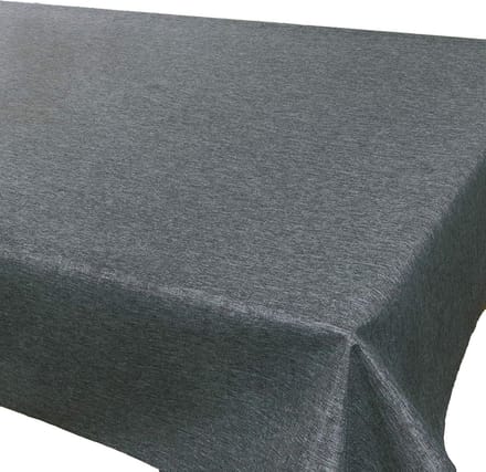 Vuilafstotend Tafelkleed Antraciet Linnenstructuur 140 x 280 cm Onderhoudsvriendelijk