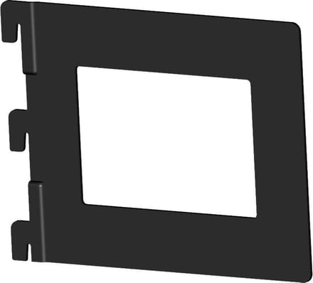 Element beugel T142 H118 mm zwart