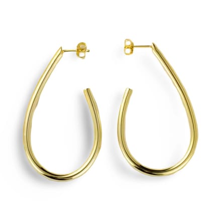 Oorsteker druppel/goldplated