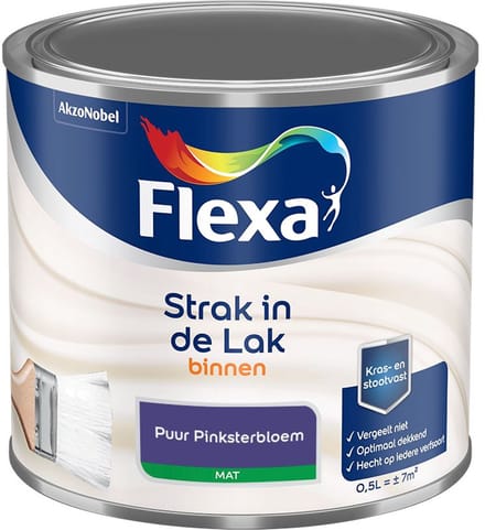 Flexa - Strak In De Lak Binnenlak Mat - Puur Pinksterbloem - Mengverf - 500 Ml