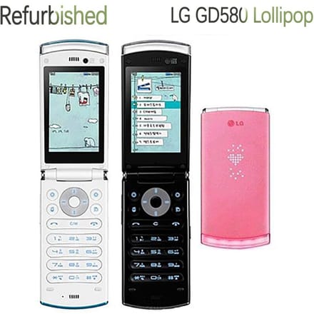 Téléphone Mobile LG GD580 Lollipop d'Origine Reconditionné avec 1 SIM Simple Set rouge