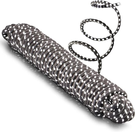 Spanrubber - Spankoord Bungee - Lading Zekeren - Reflecterend - 1000 x 8 mm - Zwart