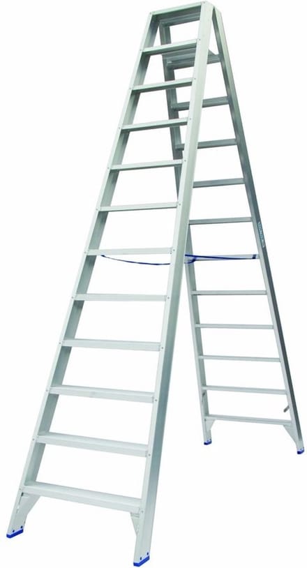 Solide Dubbel Oploopbare Trap - Type DT - 2x12 treden