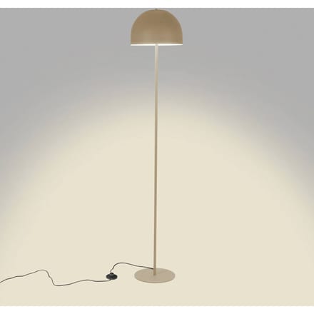 Vloerlamp Forlight Fres, beige, staal, hoogte 160 cm