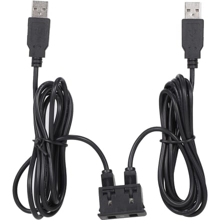 150 cm autodashboard inbouw twee USB-poortpaneel Auto Boot dubbele USB-verlengkabeladapter zwart