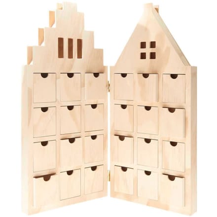 Adventskalender "Huis", uitvouwbaar