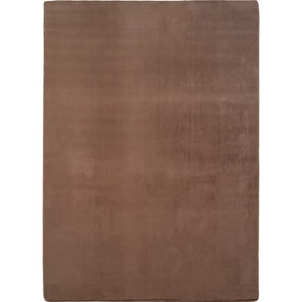 Muratap Joy effen soft vloerkleed – 100% polyester – anti-slip bruin- 120x160 cm