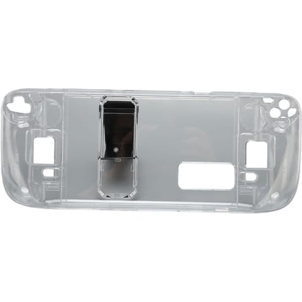 Transparante Case met Kickstand voor Steam Deck Transparant Schokabsorberend Anti-slip Hard PC Beschermend gray