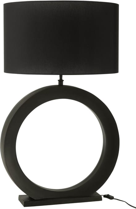 J-Line lamp Rond - aluminium - zwart
