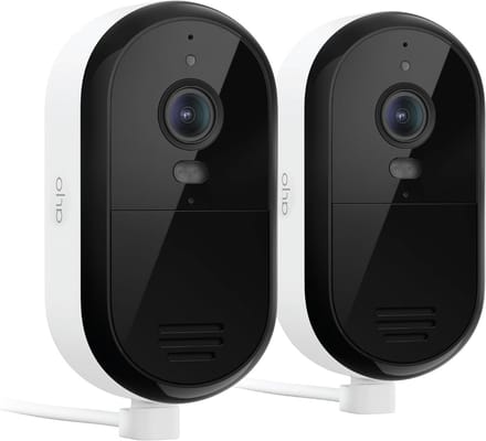 Beveiligingscamera Set - Bewakingscamera's Buiten - Huis Beveiligen - Slimme Detectie - 2 Stuks - Wit