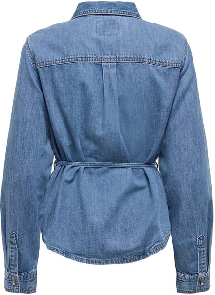 ONLY - ONLKOKO SEGVIGNY BELT LS DNM SHIRT AKM - Meisjes - Blouses