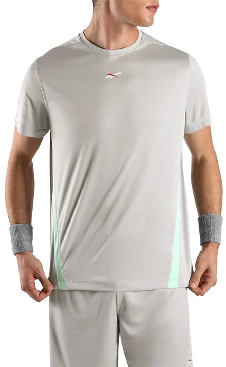 Reebok Blocked T-shirt Met Korte Mouwen Grijs S Man