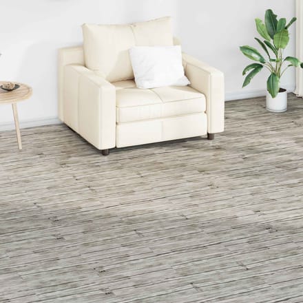 vidaXL - Vloerplanken - Washed - eiken - 2,51 - m² - 18 - st - PVC