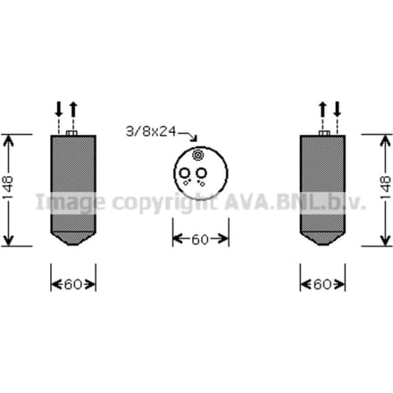 Droger, airconditioningsysteem AVA COOLING SUD090 AVA